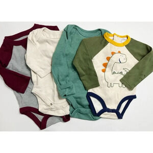 Various Brands • 4 Pack Baby Onesies Size 0-3 Months